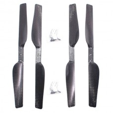 Ultra Light 4 Pieces (2 Pairs) Carbon Fiber CW/CCW Propellers For Parrot AR.Drone 1.0 2.0