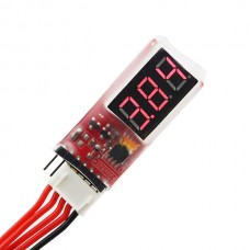 AOK 2-6S Lion Battery Tester Low Voltage Meter Buzzer Alarm 2 in 1 Checker