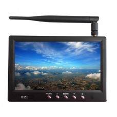 Hiee 5.8GHz 32CH Receiver Integrated 7'' FPV Monitor Multicopter 450cd/m High Brightness FPV Monitor
