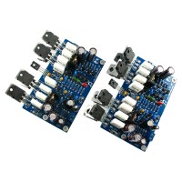 LJM Ver9.0 L20 350W+350W 4ohm Stereo amp KEC 817 1047 IRF610 IRF9610 Amplifier kit