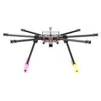 3 deg Version SkyKnight X6-1100 22mm Carbon Fiber FPV Hexacopter DSLR Folding Multicopter +Landing Skid Kit