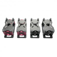 4pcs/set Universial Motor Mounting Plate Carbon Fiber + Tube Fixtures for 16mm Tube Quadcopter