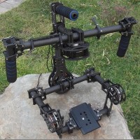 Hifly Hand 3 Axis Red EPIC SCARLET Brushless Gimbal Stabilize Stabilization 2pcs 8108-90T+ 2pcs 5208-180T Motor