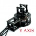 3K Brushless Gimbal Carbon Fiber Aluminum DSLR 3 Axis Handle Camera Gimbal + Brushless Motors