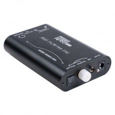 Muse MINI TDA1793 DAC (PCM1793+DIR9001+OPA2134) PC DAC Headphone Amplifier + Power Supply Black