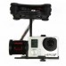 Black DAL 2-Axis FPV Brushless Aluminum Gopro Gimbal for Gopro 3/3+ FPV Aerial Photography