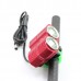 LusteFire BL-2 2 x CREE XM-L T6 1600LM 4-Mode Cool White LED Bicycle Light/Headlamp-Red(4x18650)