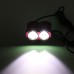 LusteFire BL-2 2 x CREE XM-L T6 1600LM 4-Mode Cool White LED Bicycle Light/Headlamp-Red(4x18650)
