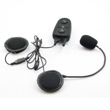 HM-528 100M Bluetooth Motorcycle Helmet Interphone Intercom Headset with Built-in FM Radio