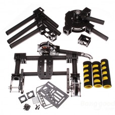 FPV 3 axis DSLR Handle Gimbal Carbon Fiber Stabilized Camera Mount PTZ with 3pcs 5208 Motors