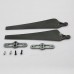 1552 Carbon Fiber Folding Propeller CW/CCW Set w/ Silver Propeller Holder Mount Bracket Titanium