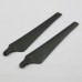 1552 Carbon Fiber Folding Propeller CW/CCW Set w/ Silver Propeller Holder Mount Bracket Titanium