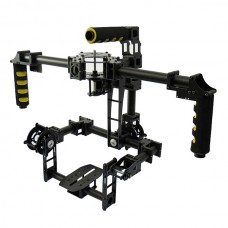 TZT Universial FPV 3 axis DSLR Brushless Gimbal Glass Fiber Stabilized Camera Mount PTZ for 5D2 5D3 D800 Aerial Photography