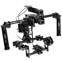 FPV Handle Carbon Fiber 3-Axis Brushless Gimbal Camera Mount Stabilizer Assembled Full Set 