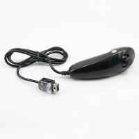 2 in 1 Wired Nunchuk Controller for Wii U - Black(80cm-Cable)