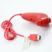 2 in 1 Wired Nunchuk Controller for Wii U - Red(80cm-Cable)