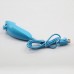 2 in 1 Wired Nunchuk Controller for Wii U - Blue(80cm-Cable)