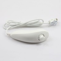 2 in 1 Wired Nunchuk Controller for Wii U - white (80cm-Cable)