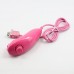 2 in 1 Wired Nunchuk Controller for Wii U - Rose Red (80cm-Cable)