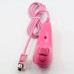 2 in 1 Wired Nunchuk Controller for Wii U - Rose Red (80cm-Cable)