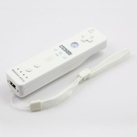Wireless Motion Plus Remote Controller+Silicone Case +Wristband for Nintendo Wii White