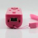 Wireless Motion Plus Remote Controller+Silicone Case +Wristband for Nintendo Wii Pink