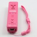 Wireless Motion Plus Remote Controller+Silicone Case +Wristband for Nintendo Wii Pink