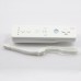 Wireless Remote Controller+Silicone Case +Wristband for Nintendo Wii-White