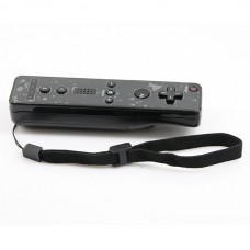 Wireless Remote Controller+Silicone Case +Wristband for Nintendo Wii-Black