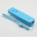 Wireless Remote Controller+Silicone Case +Wristband for Nintendo Wii-Skyblue