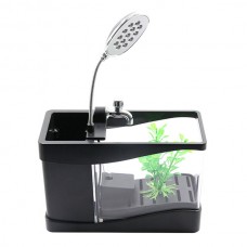 Lileng-918 Home Aquarium Ultra Quiet Lightweight LED USB Mini Aquarium 