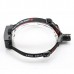 High Power Dull Polish 3-Mode Zoom Cree Q5 LED Focus Headlamp Camping Zoomable Headlight Black 280LM)