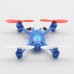 Hot New 33022 Mini Quadcopter 2.4G 4CH 6 Axis Gyro 3D RC Remote Control UFO Helicopter-Blue