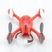 Hot New 33022 Mini Quadcopter 2.4G 4CH 6 Axis Gyro 3D RC Remote Control UFO Helicopter-Red