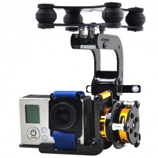 Gopro 3 Carbon Fiber 2-Axis FPV Brushless Camera Gimbal Mount PTZ w/ Anti-vibration setf/ Multicopter