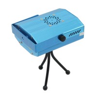 S09B Mini 4-in-1 Moving Party Stage Laser Light Mini Projector Lighting Lamp - Blue