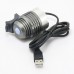 Yellow CREE XML 5V USB T6 LED Headlight Light Headlamp Flashlight Head Lamp Bike Bicycle Light