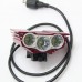 Red SolarStorm X3 3xCree XM-L U2 4-Modes 3800-lumen Bicycle Light (4*18650 Battery)