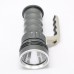 Rechargeable Cree XPG T6 Flashlight LED Glare Portable Torch Waterproof Flashlight 2*18650 Battery not Included Grey