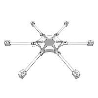 HY-800 800mm FPV Hexa Folding Fiberglass Aluminum Hexacopter Frame w/ Landing Gear for FPV