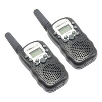 2 Pcs T388 0.5W UHF Auto Multi-Channels 2-Way Radios Walkie Talkie interphone T-388 Black