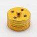 1 Pair CW/CCW CNC Aluminum Alloy Quick Mount Propeller Adapter Propeller Base Holder-Yellow