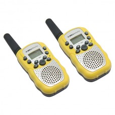 2 Pcs T388 0.5W UHF Auto Multi-Channels 2-Way Radios Walkie Talkie interphone T-388 Yellow