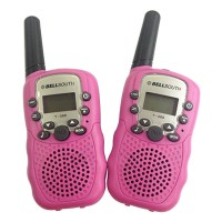 2 Pcs T388 0.5W UHF Auto Multi-Channels 2-Way Radios Walkie Talkie interphone T-388 Pink