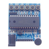  ISD1760 Audio Sound Recording Module w/ Microphone about 75 Secs Voice Recording - Deep Blue 