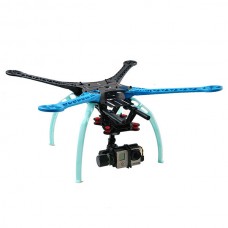 FPV S500 Quadcopter F450 Upgrade Version Frame Kit w/ 2 Axis Gopro Brushless Gimbal Combo