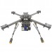 Upgrade GF-400 Carbon Fiber Quadcoptor Multicoptor Multi-rotor w/ T Shape Carbon Fiber Landing Gear Skid
