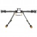 Upgrade GF-400 Carbon Fiber Quadcoptor Multicoptor Multi-rotor w/ Light Weight Landing Skid Gear