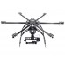 SkyKnight X6-700 Carbon Fiber Hexacopter Aircraft Frame Kit for FPV