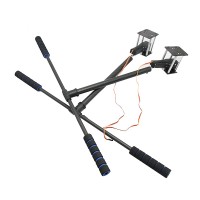 DIY Carbon Fiber Multi-axis Retractable Landing Gear Set Combo for 22mm Multicopter Aircraft Heavy Loading Type